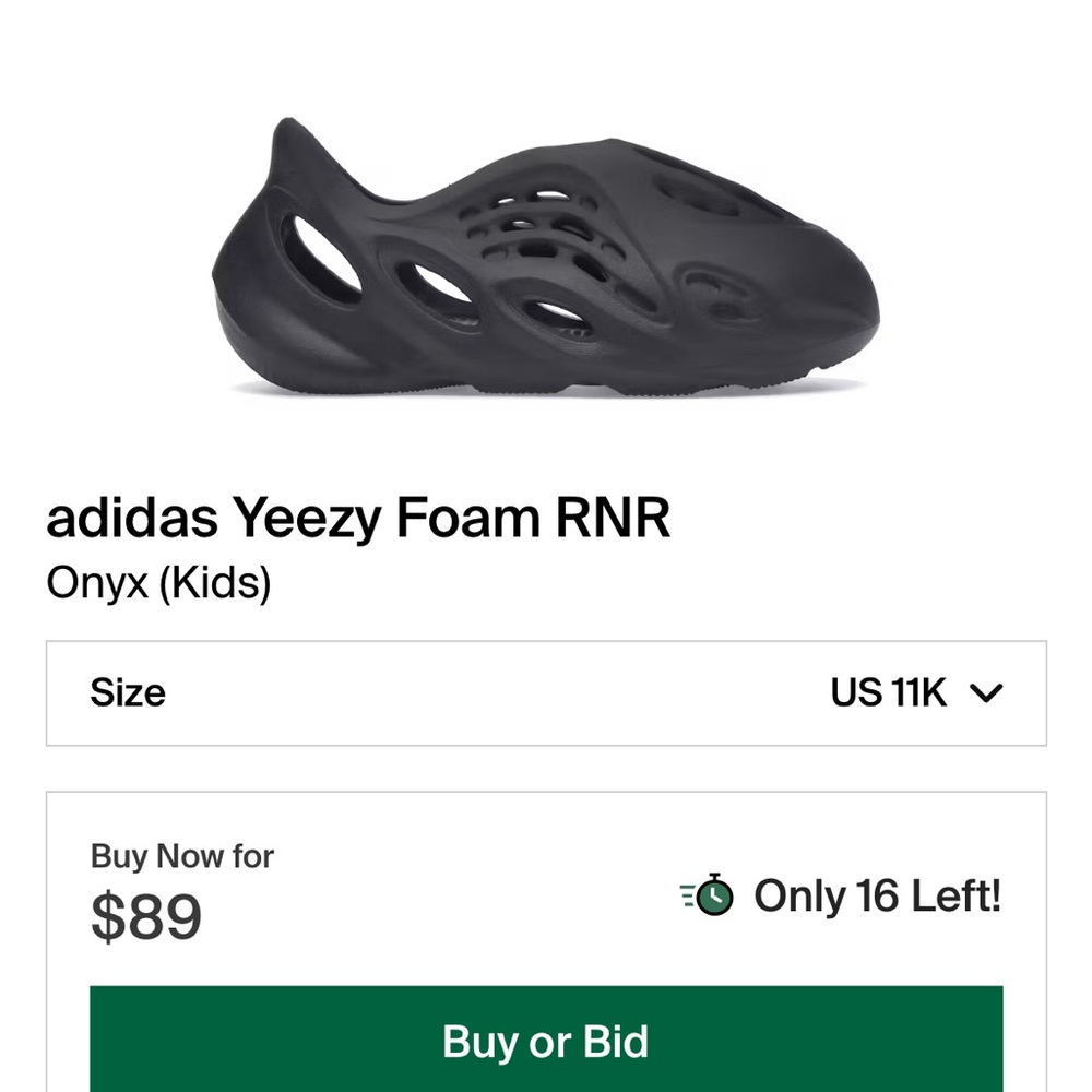 YZY Foam Runner kids